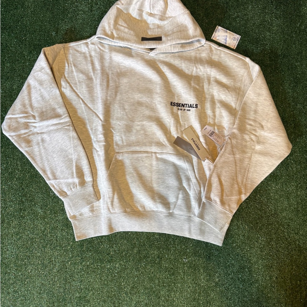 Essentials Light Gray Pullover Hoodie
